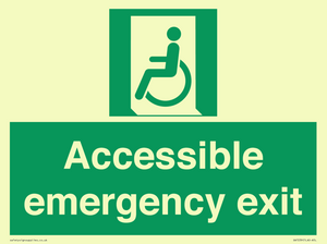 Accessible emergency exit (left)